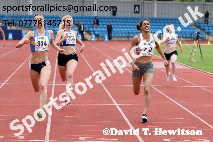 Senior womens 400 metres, Northern Senior and Under-20s Champs., SportsCity, Manchester. Photo: David T. Hewitson/Sports for All Pics